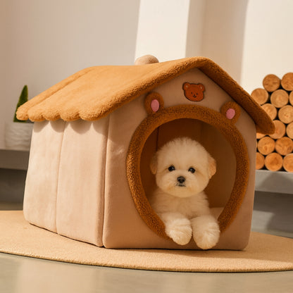 Casetta pelosa™ - Rifugio Morbido per Cani e Gatti di Piccola Taglia