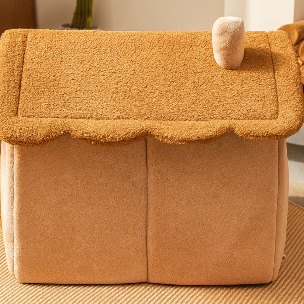 Casetta pelosa™ - Rifugio Morbido per Cani e Gatti di Piccola Taglia